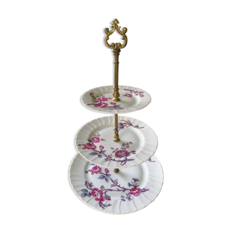 Servant, 3 levels, bernardaud, porcelain, never served.