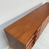 1960s Vintage Large Minimalistic Mid-Century Teak Sideboard