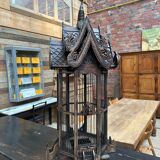 Handcrafted teak cage