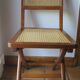 Classic folding chair solid wood made in France