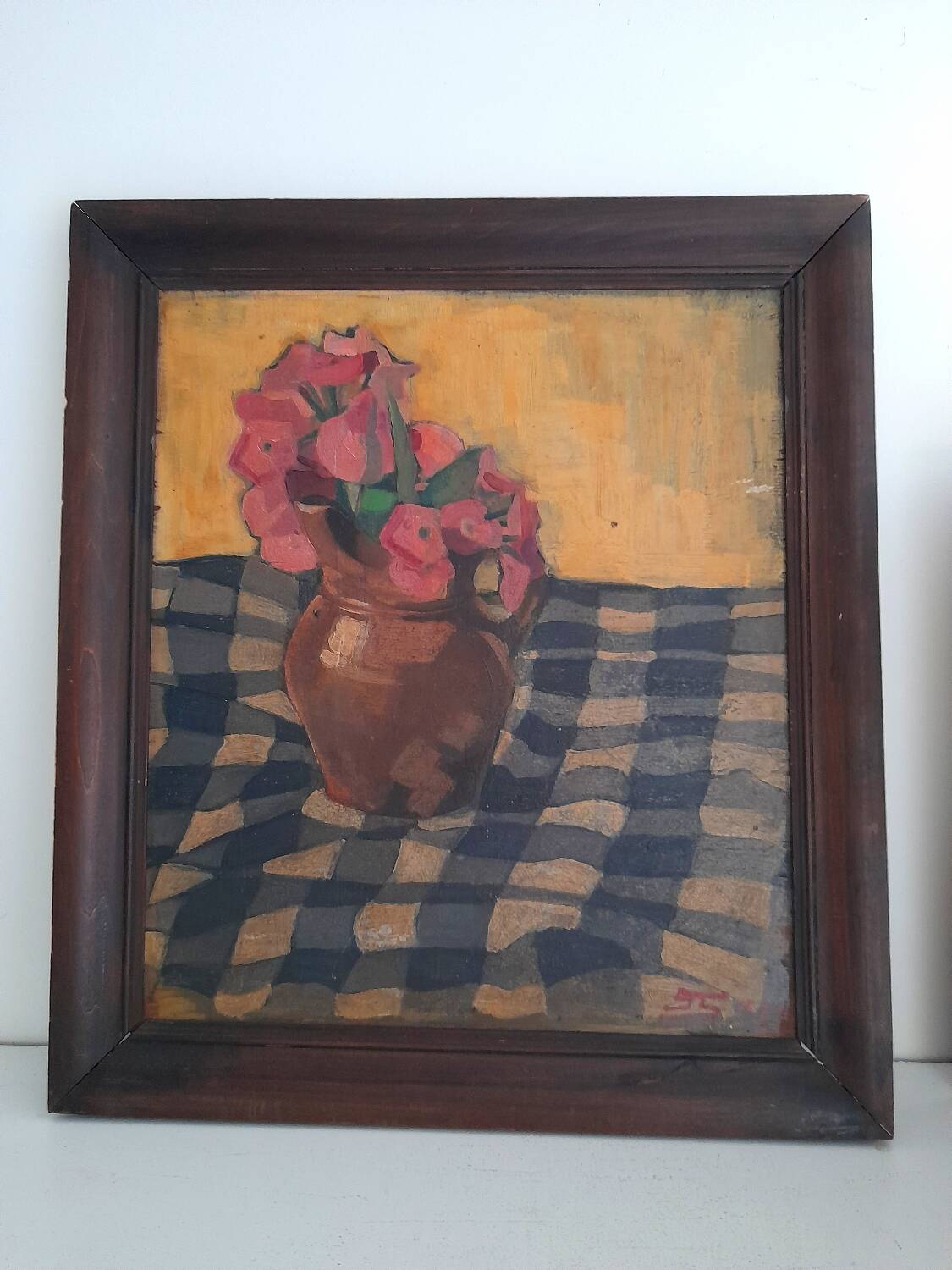 Nature morte bouquet de fleur fauve