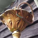 French Bronze Birdcage Chandelier: Louis XV Style 3-Branch Light