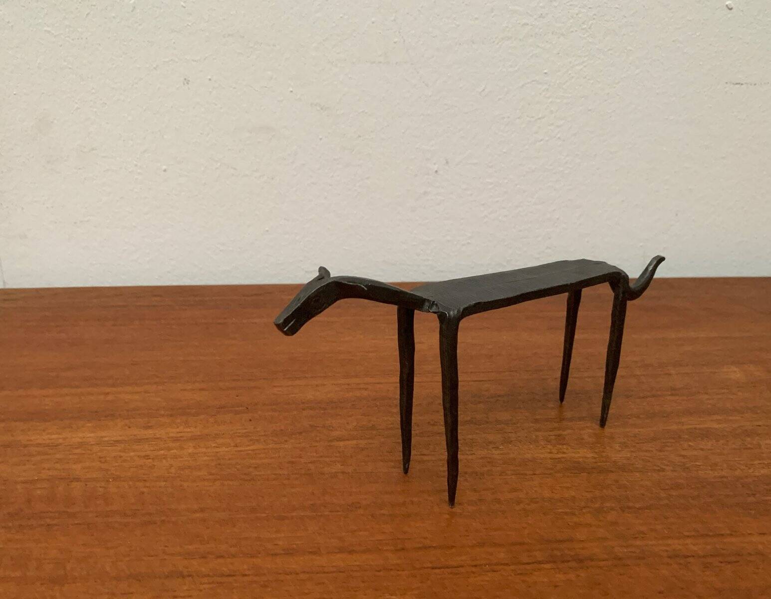 Mid-century wrought iron animal sculpture