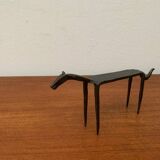 Mid-century wrought iron animal sculpture