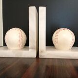 Pair of marble book ends