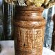 Vase bougeoir en grès