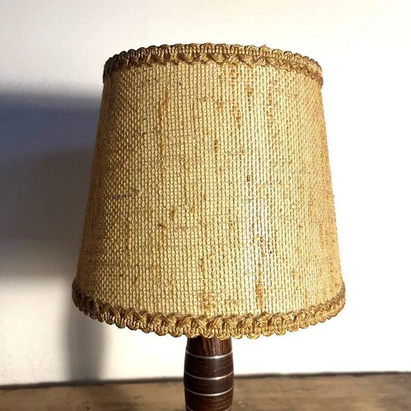 Vintage wooden base lamp
