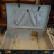 60s black vintage suitcase leather boiled cardboard