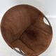 Fauteuil boule vintage en daim par Lusch & Co., 1970s