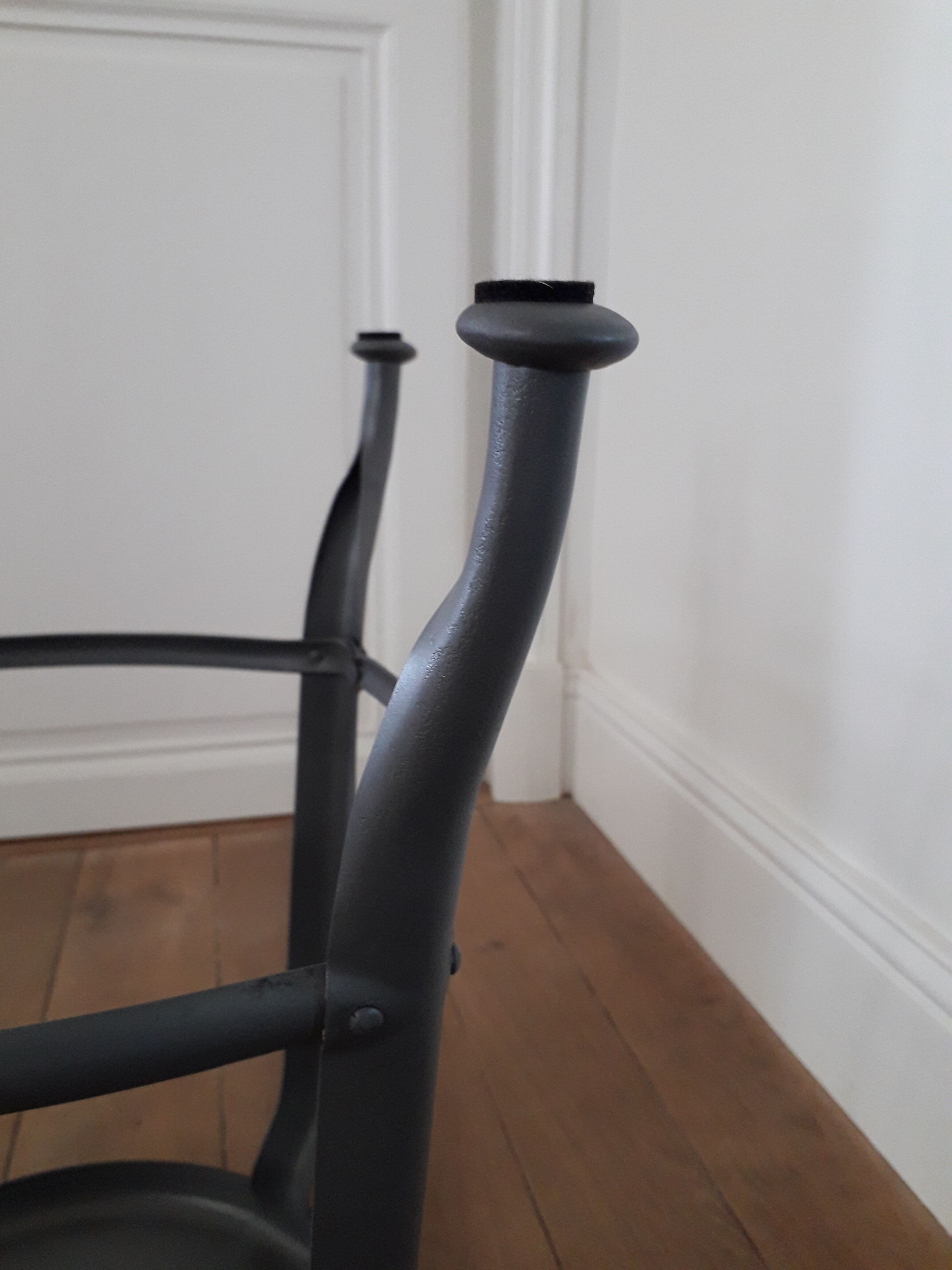 Industrial stool in crude steel