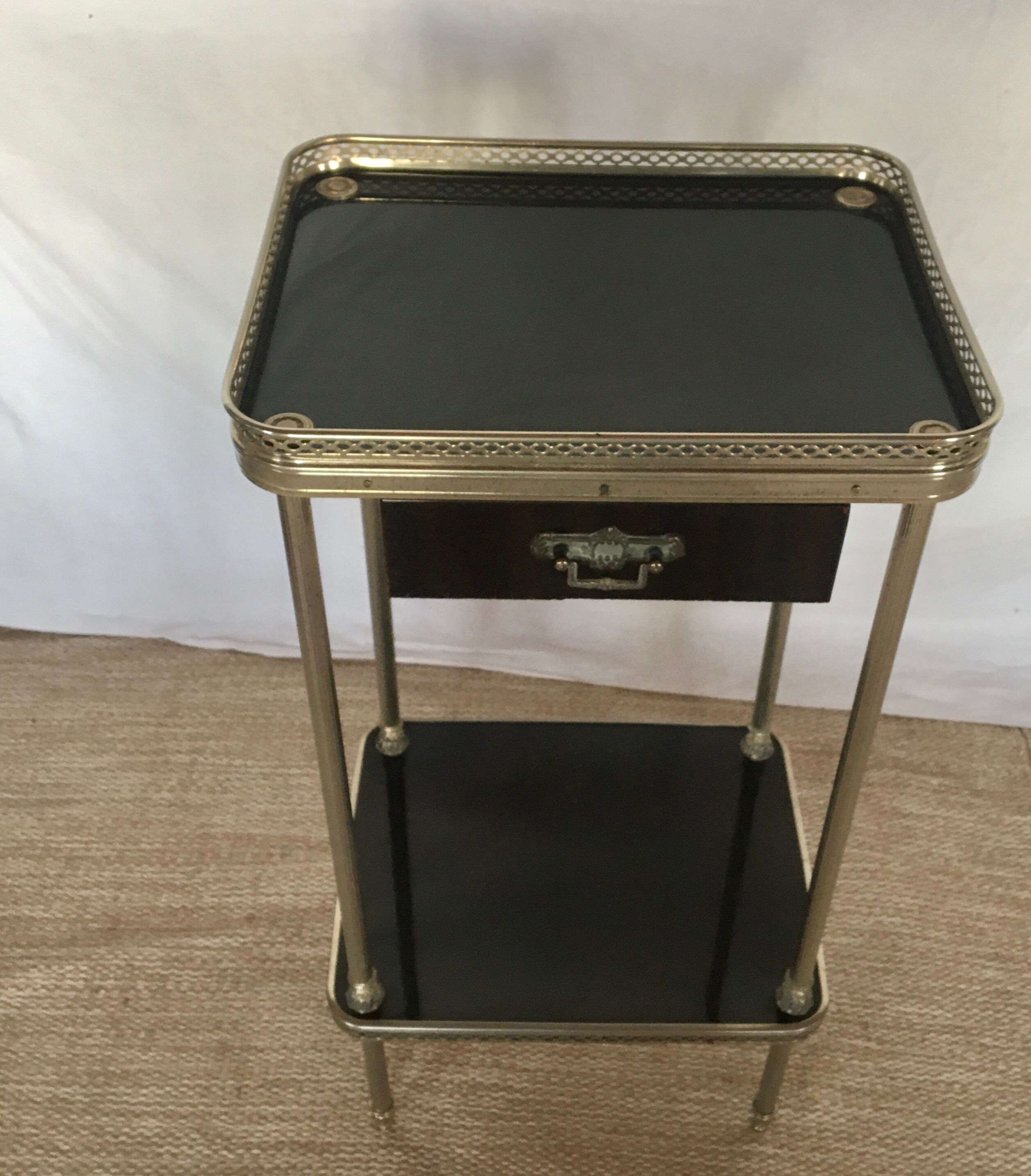 Neoclassical brass side table 1950/60