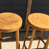 4 Baumann stools, light beech, 790mm