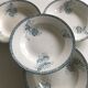 Lot de 4 assiettes creuses en terre de fer