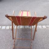 Old deck chair of the 50s