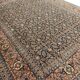 Large Vintage Indian Kashmiri Carpet Blue Wool Living Room Rug- 280x385cm