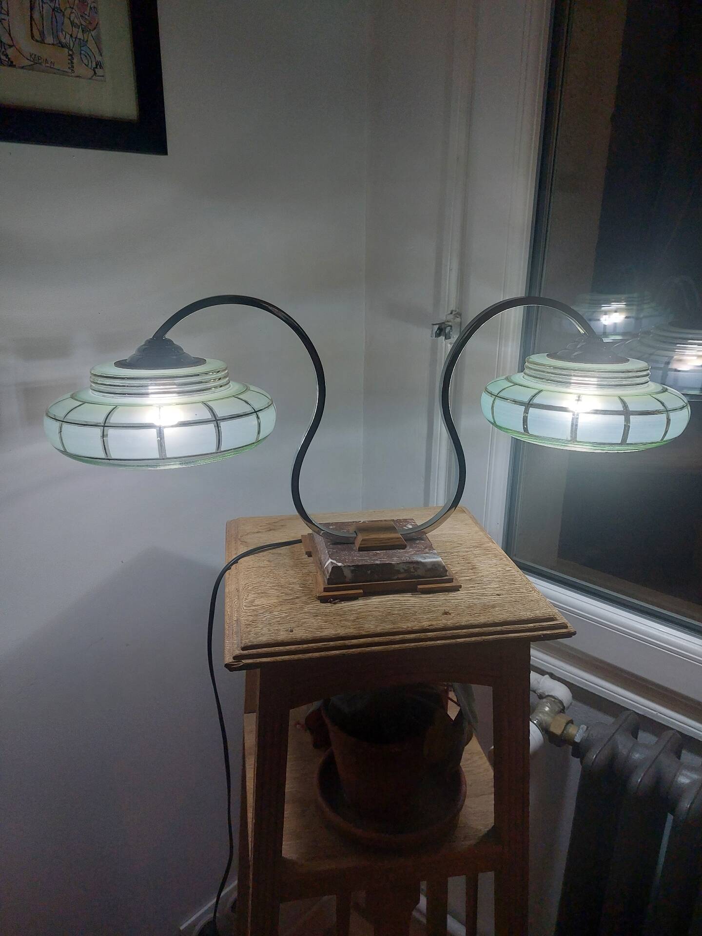 Paire de lampe style Art deco