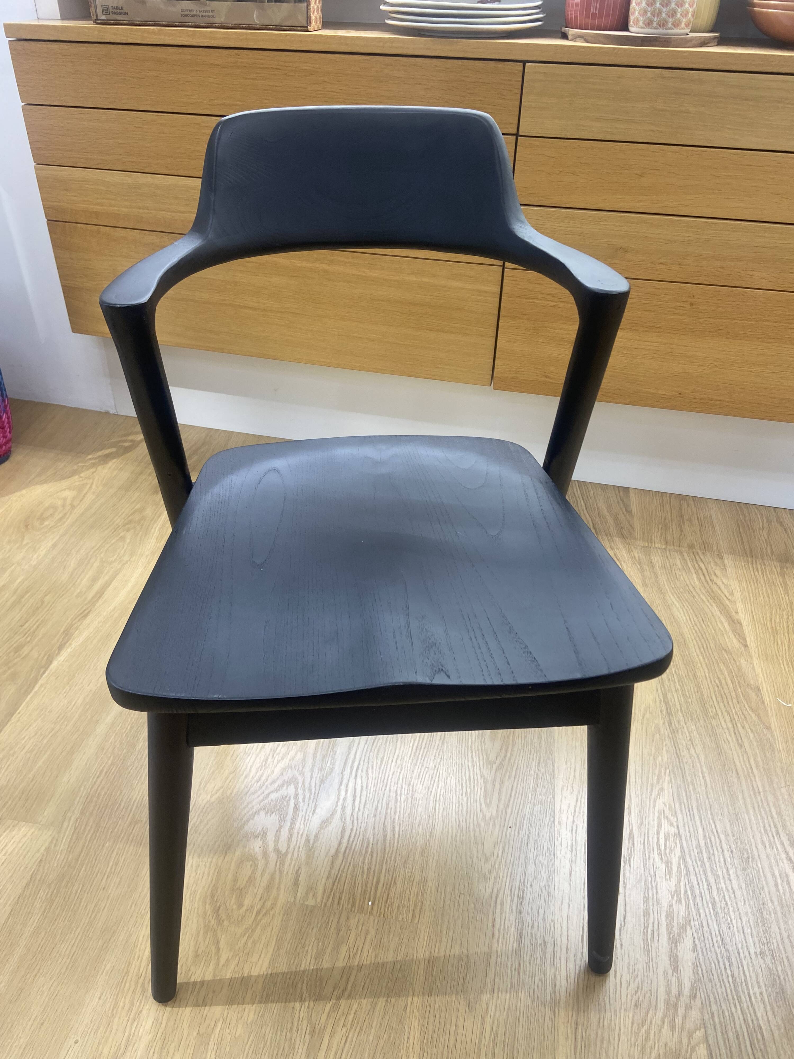Hiro chair black teak