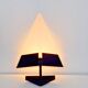 Postmodern Metal & Glass Wall Lamp, Italy, 1980s