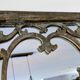 Wooden mirror with heart motif – natural patina