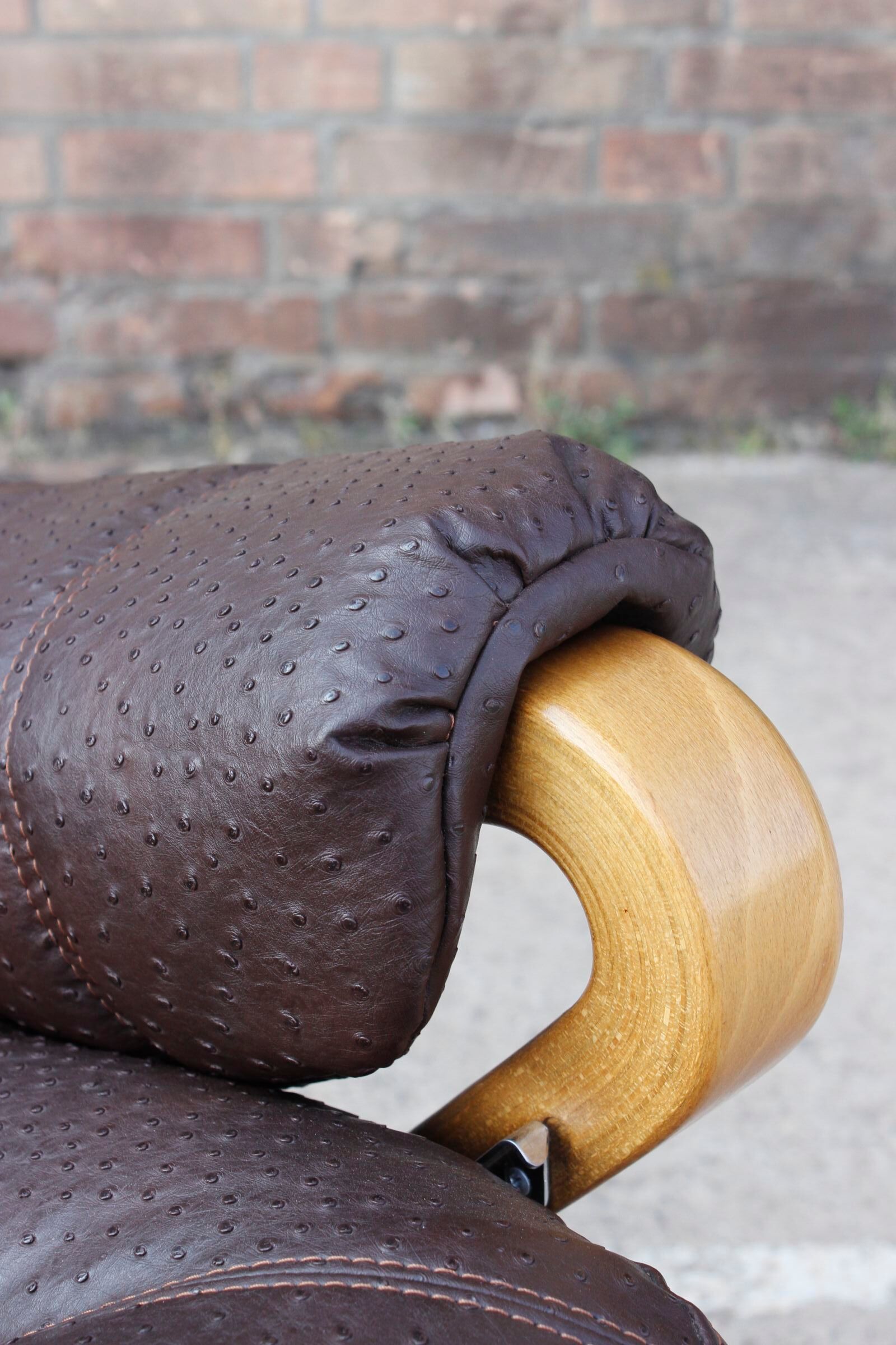 Relaxation armchair & Ottoman Scandinavian design Sweden 1960s