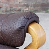 Relaxation armchair & Ottoman Scandinavian design Sweden 1960s