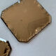 Set of two vintage bevelled mirrors