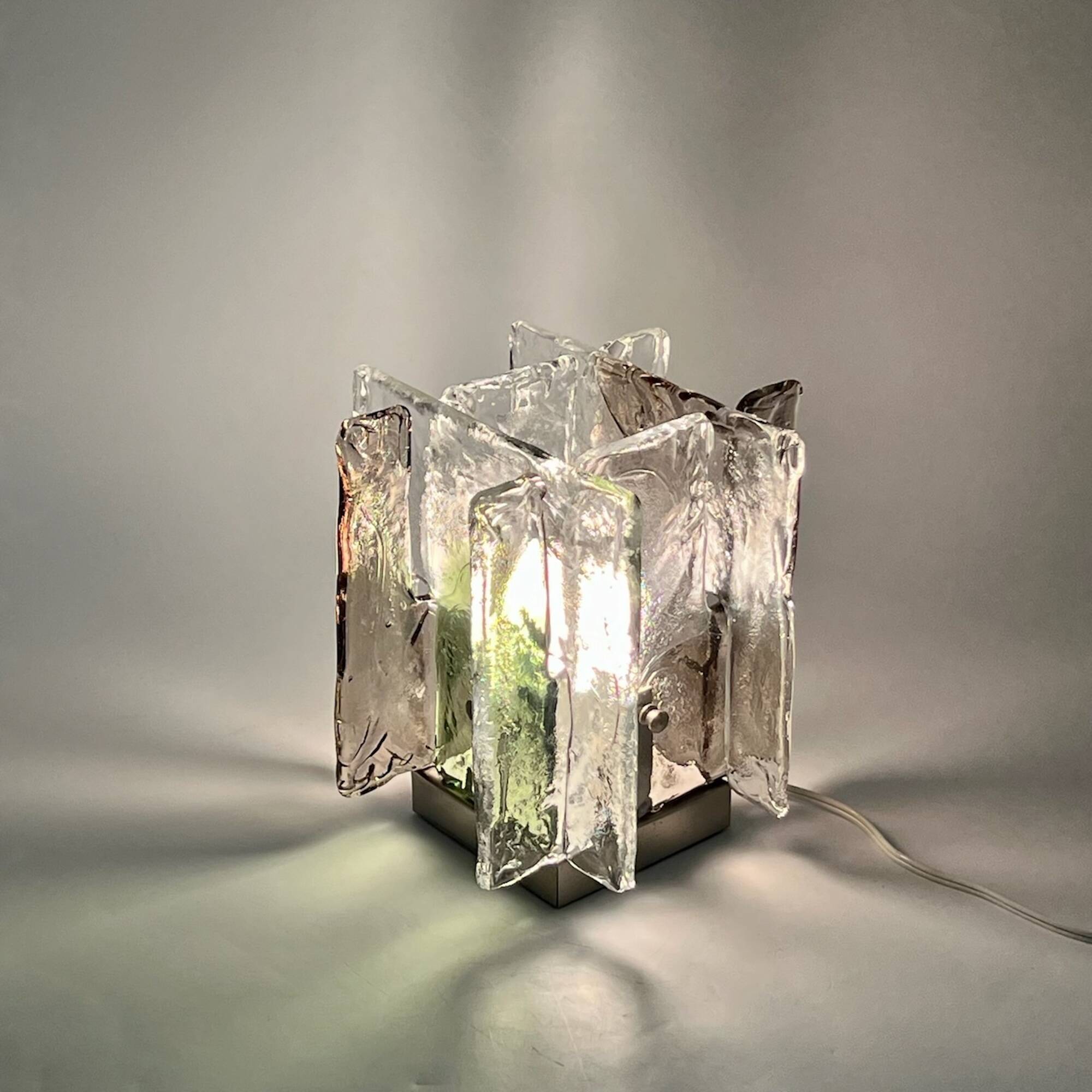 Murano Handmade Glass Table Lamp LT 361 by Carlo Nason for Mazzega, 1970s