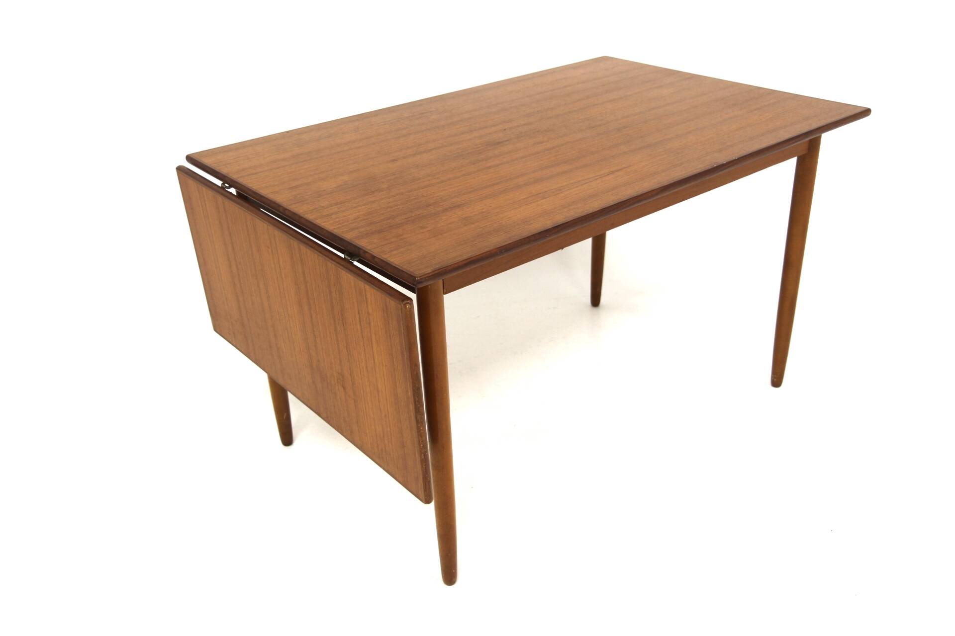 Teak leaf dining room table, Sweden, 1950s
