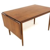 Table de salle à manger à battant en teck, Suède, 1950