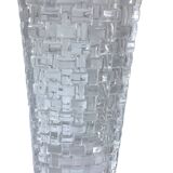 Large crystal wicker mesh vase
