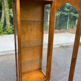 Vitrine anglaise en bois massif 1 porte 190cm
