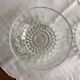 Set of 2 thick glass cups vintage