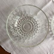 Lot de 2 coupelles verre épais vintage