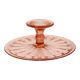 Pink Art Deco Cake Platter / Pastry Dish – Depression Glass