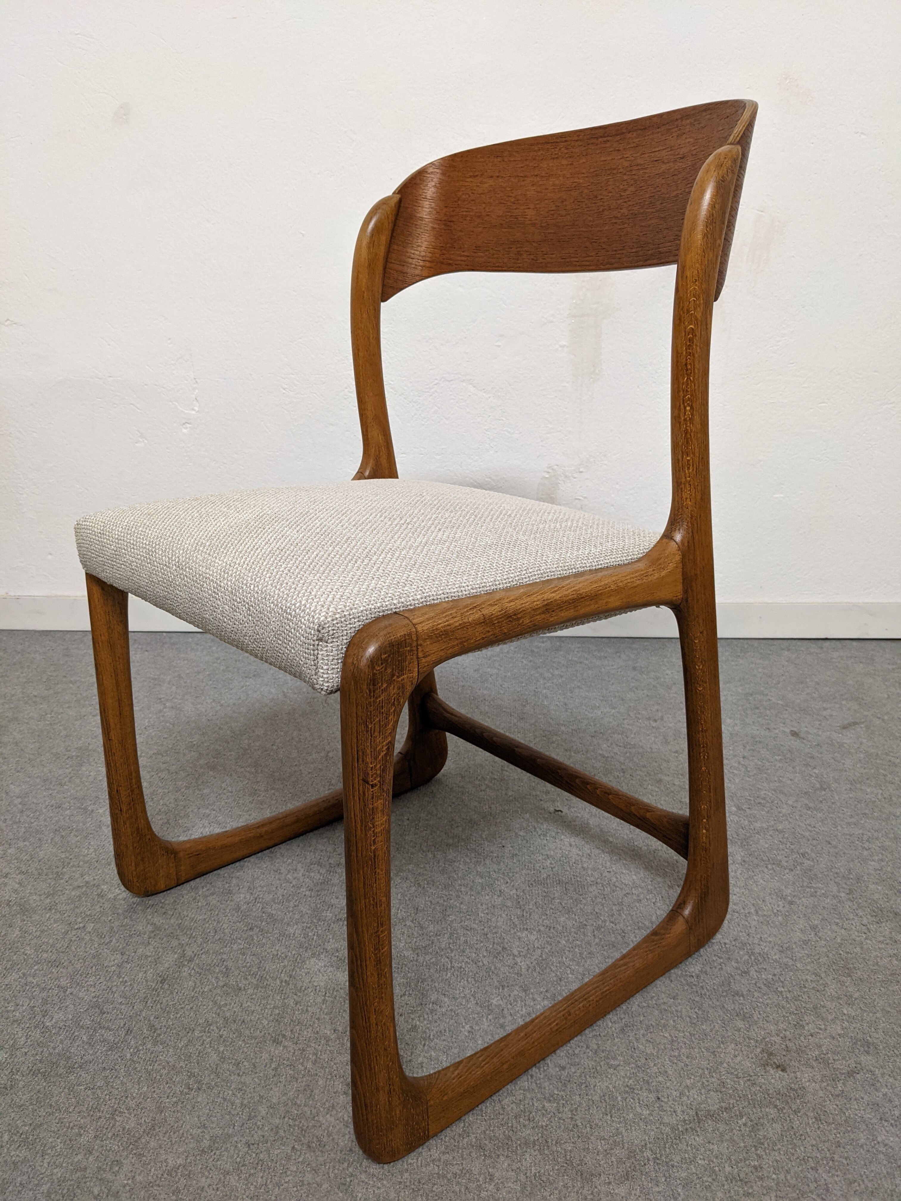 Set of 6 Baumann sleigh chairs from the 60s/70s