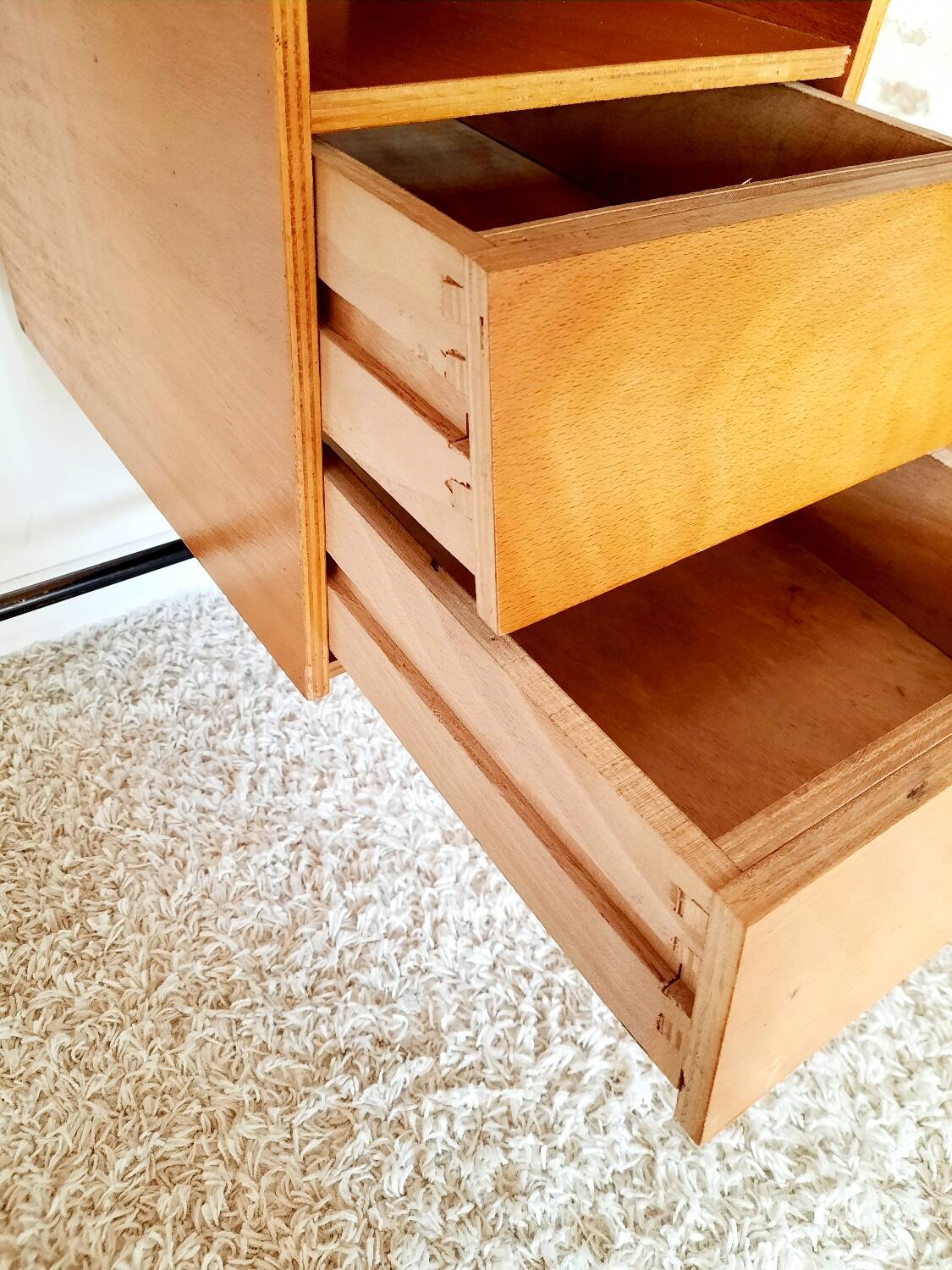 Bureau bois vintage années 50s