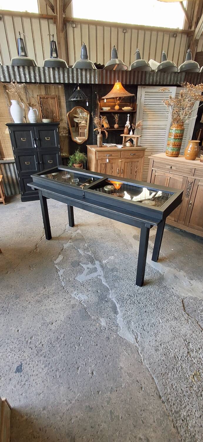 Antique display cabinet on legs