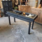 Antique display cabinet on legs