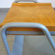 Vintage bedside table in wood and metal 1950