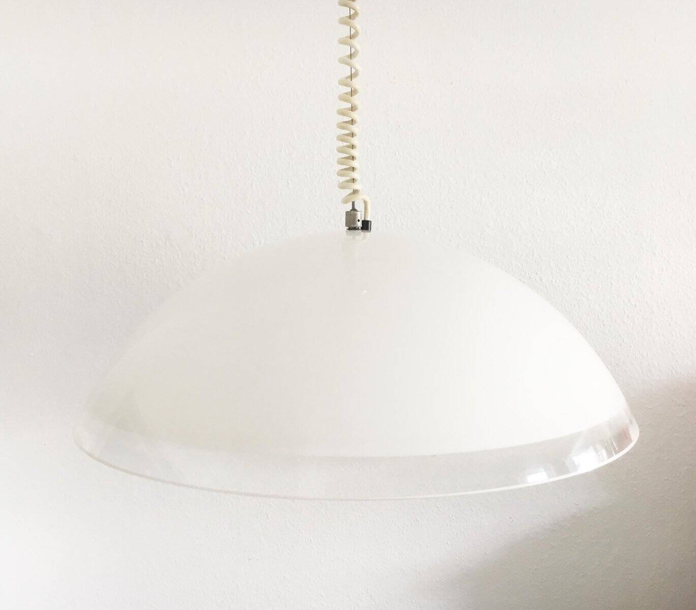 Suspended lamp model Bella di Notte vintage Italian by Franco Bresciani for Guzzini, 1970s.