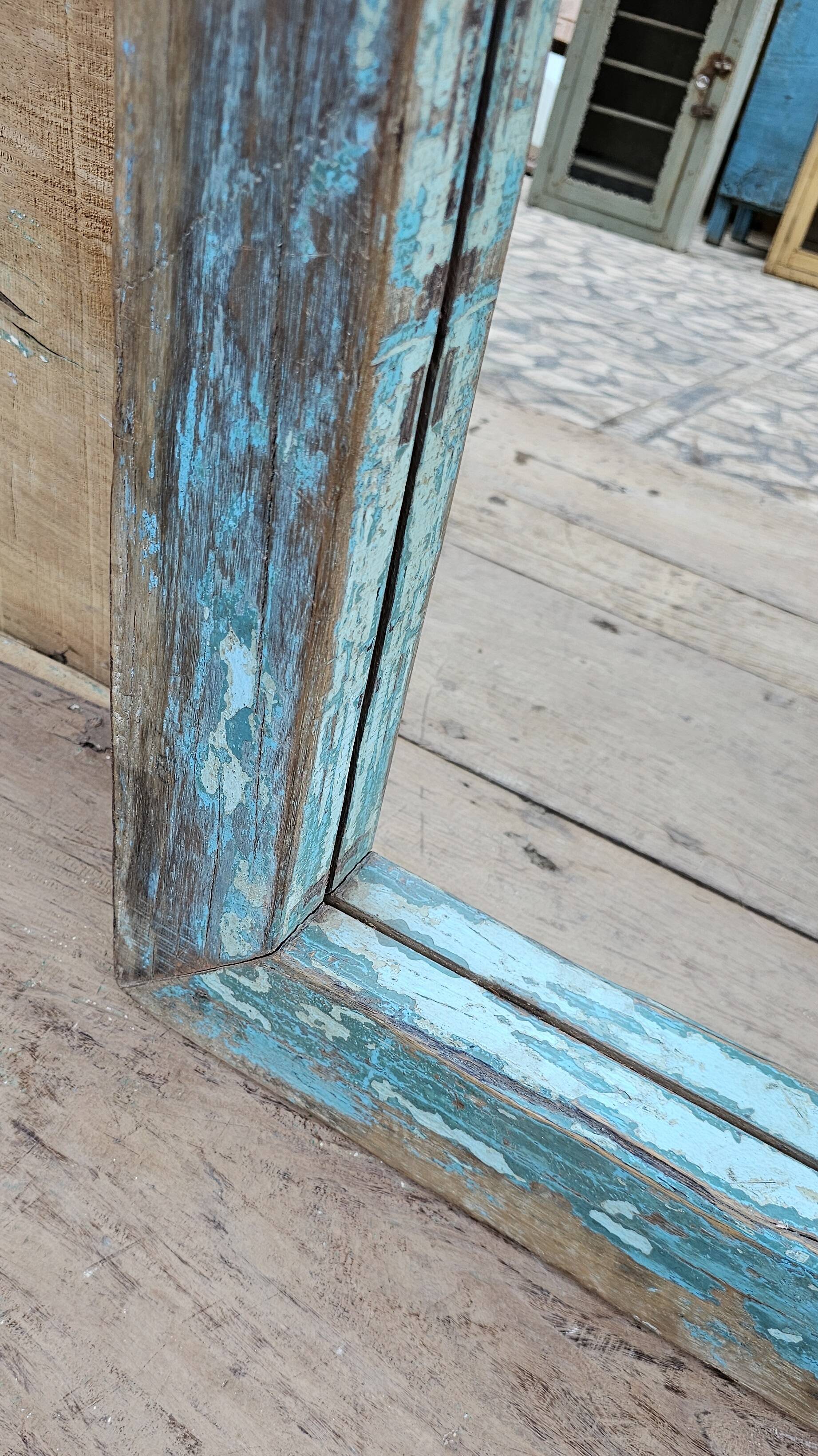 Teak mirror from Burma