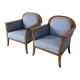 Chaises en satin de bouleau Biedermeier | Suède | ensemble de 2