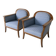 Chaises en satin de bouleau Biedermeier | Suède | ensemble de 2