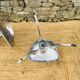 Paire de tabourets en aluminium
