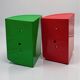 Pair of Colourful 1970s Gedy Wall Shelves in Red and Green