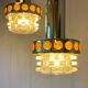 Suspension space age 3 lights Raak Amsterdam 70s