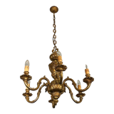 Antique Louis XVI style bronze chandelier, French