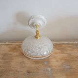 Applique verre de Clichy blanc