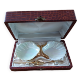 Salt and Pepper Shakers in Limoges Porcelain R.Montigny