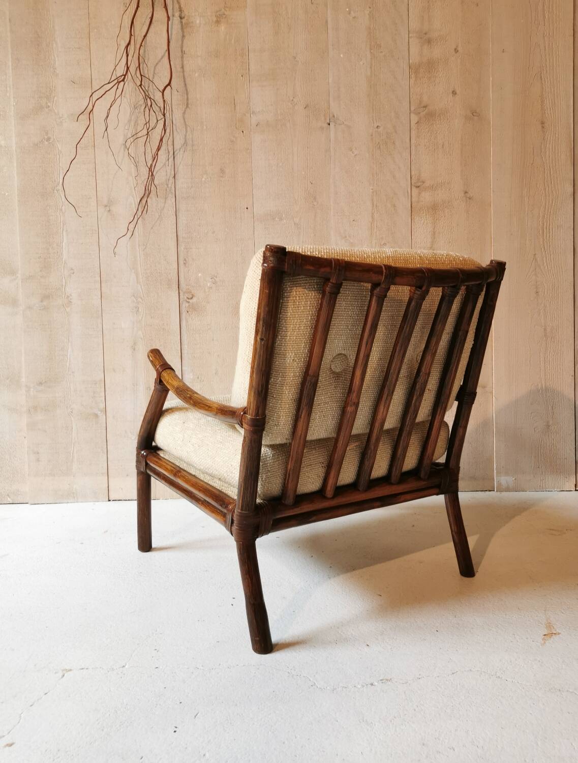 Rattan armchair